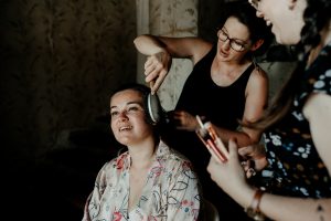 préparation de la mariée