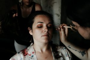 maquillage mariée préparation de la mariée