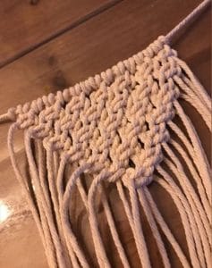 diy macrame nœud plat