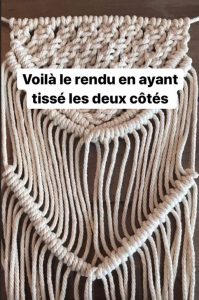 diy macrame diagonale