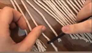 diy macrame effilocher